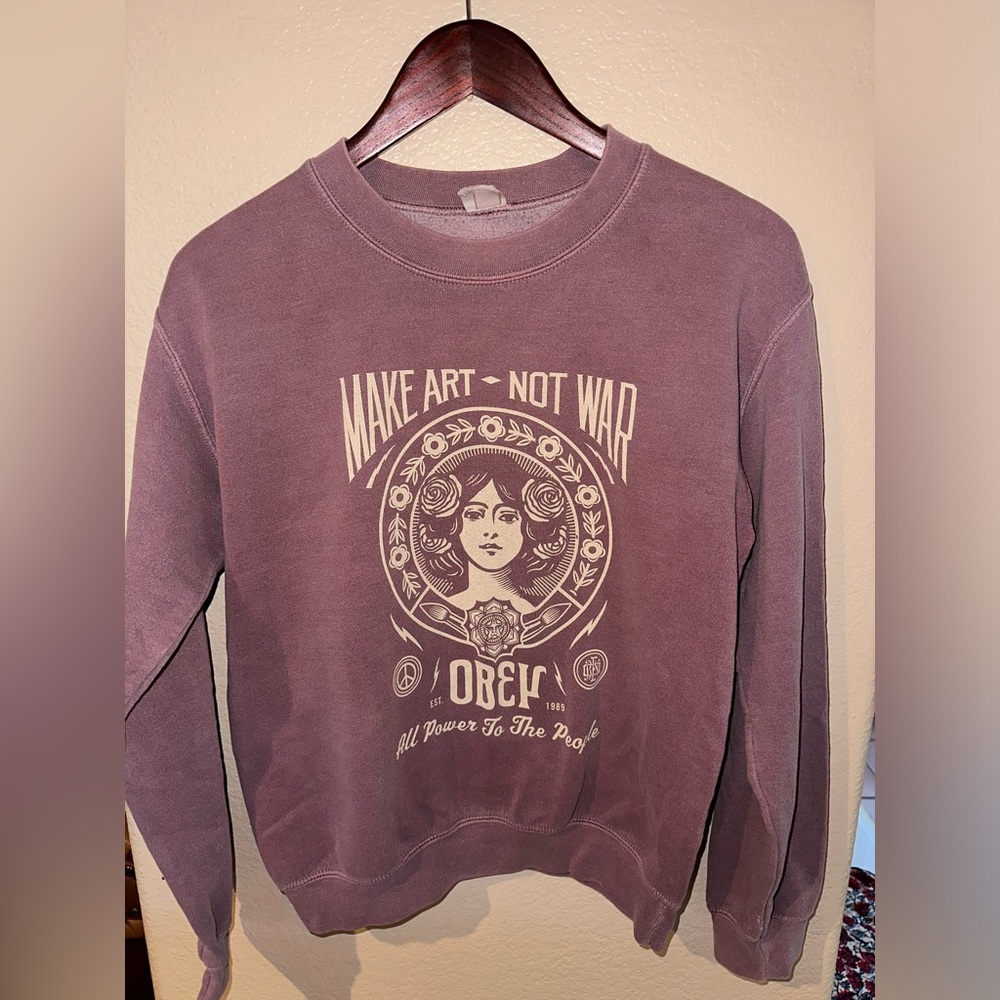 Obey Make Art Not War Sweatshirt
